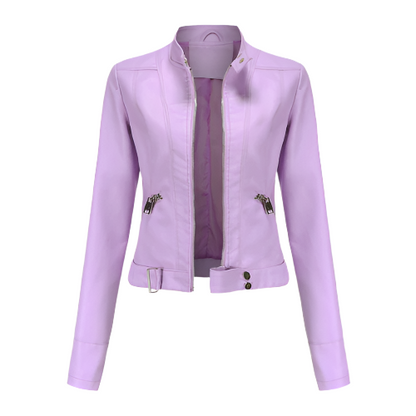 Blouson en cuir femme chic et moderne