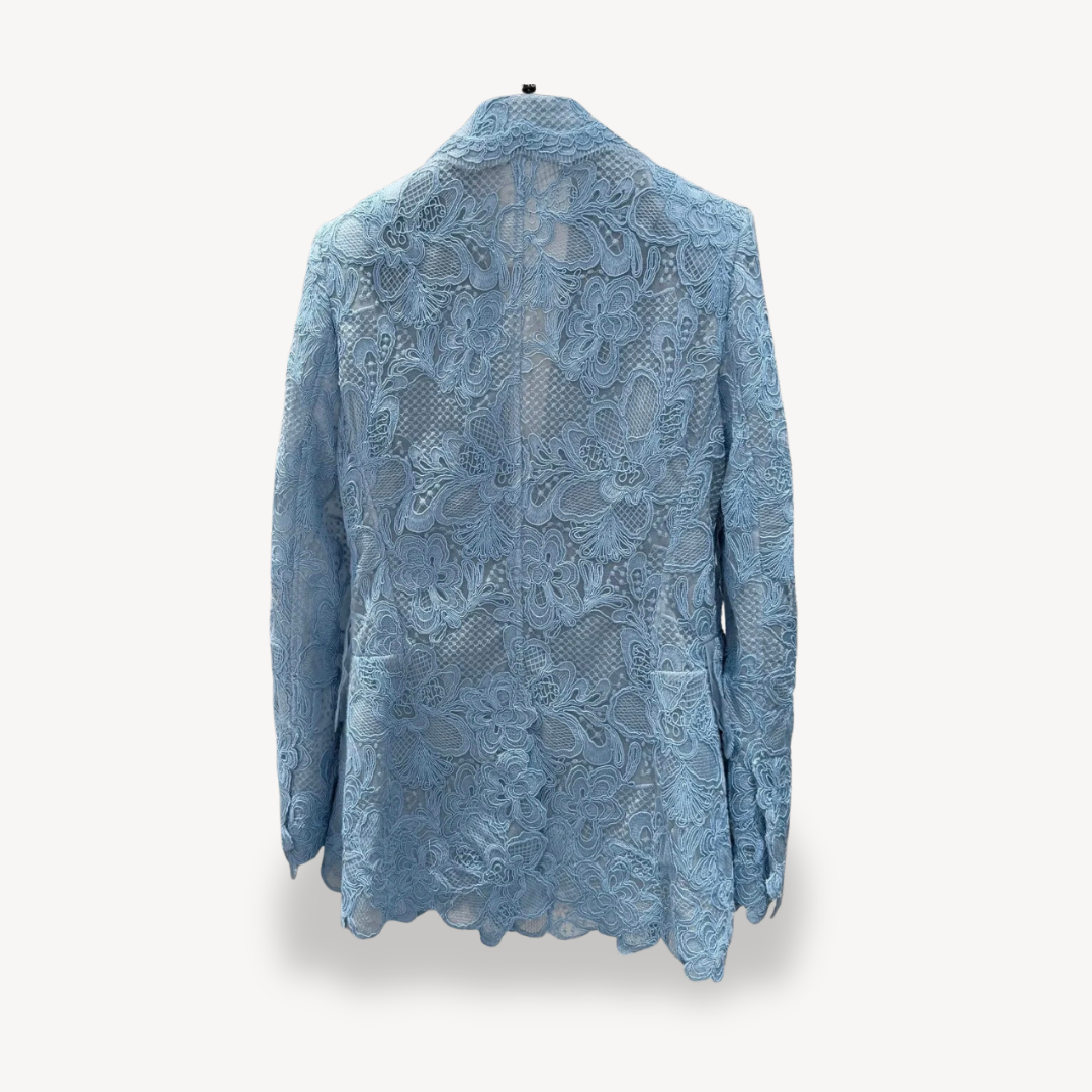 Stilvolle Damenblazer Spitze Design - IdealeKleiden