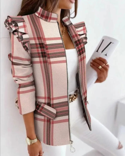 Blazer long manches longues hiver chic noir