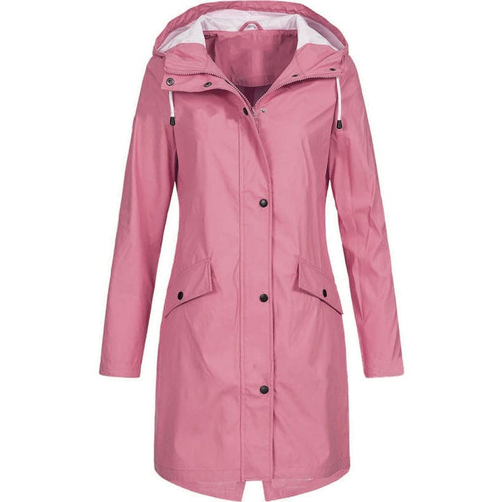 Veste de pluie imperméable pour femme avec capuche