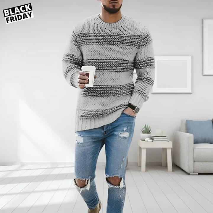 Pull pour homme aspect cachemire chaud