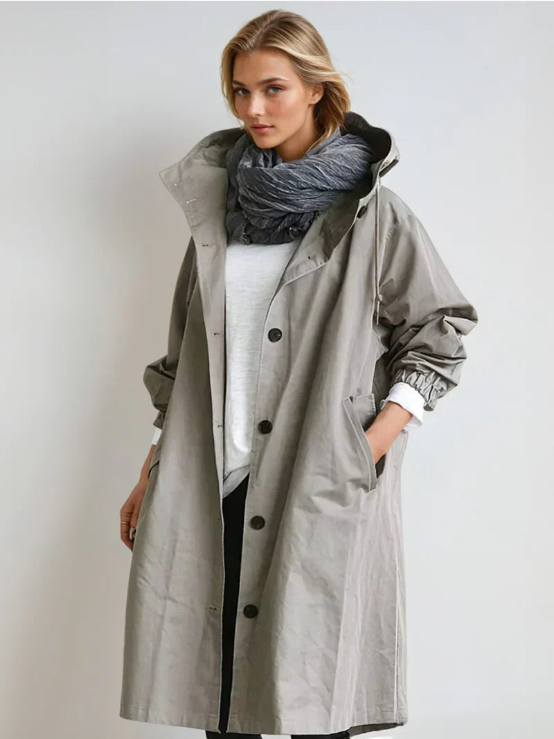Manteau long élégant d'hiver pour femme