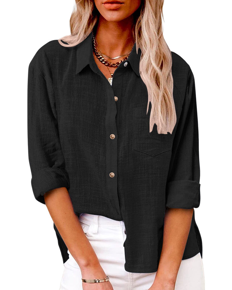 Chemise pratique avec des poches de poitrine