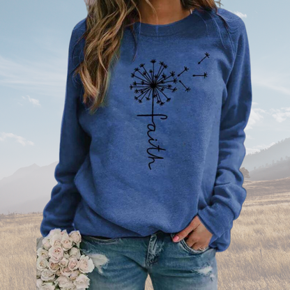 Pull stylé pour femme motif Faith