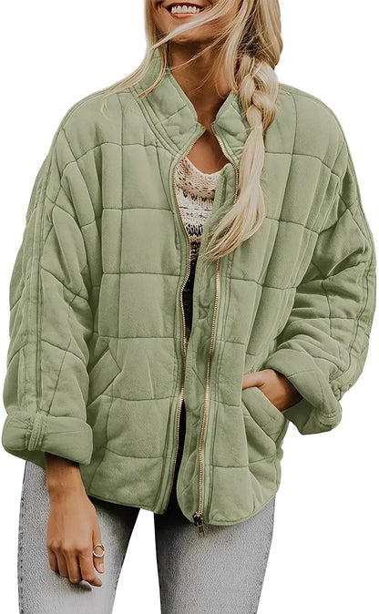 Veste oversize épaisse grande taille pour femme
