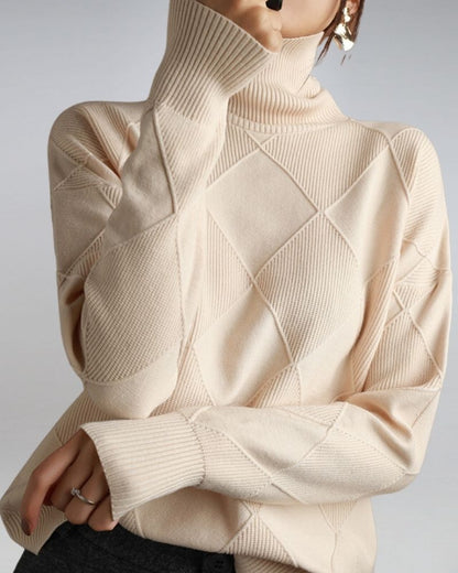 Pull élégant à col roulé Style Moderne