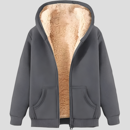 Sweat à capuche polaire chaud pour homme Hiver