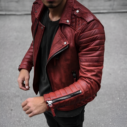 Blouson en cuir pour homme style classique Douglas