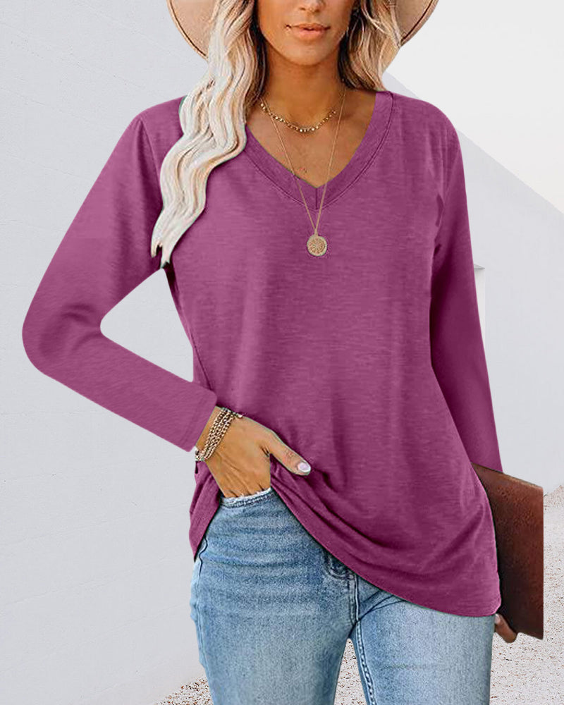 Les chaussures et accessoires pour femmes ne sont pas pertinents, le titre est également incorrect, par conséquent
T-shirt femme manches longues col V