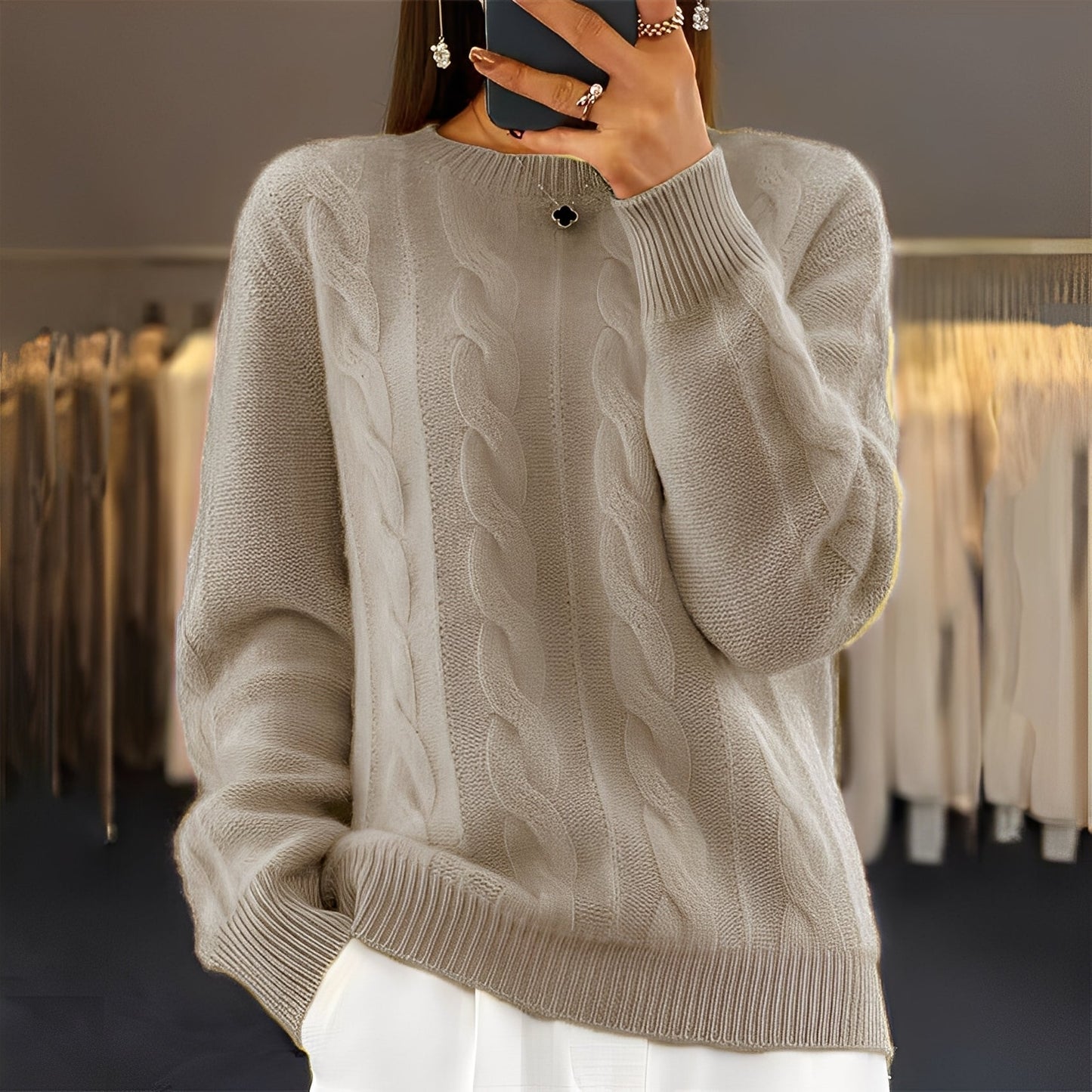 Pull élégant pour femme Mode intemporelle