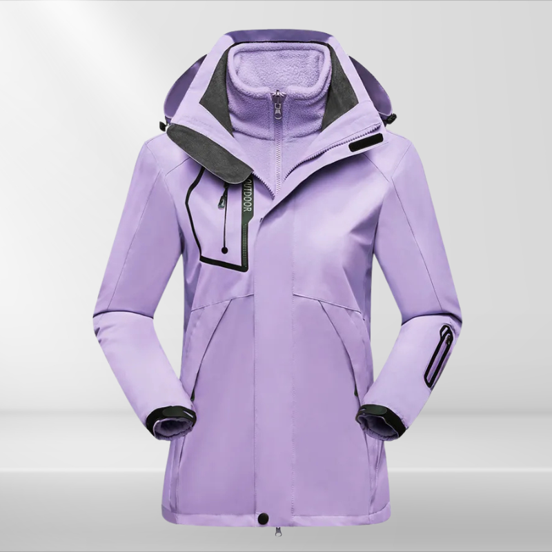 Veste 3 en 1 pratique pour femme tout temps
