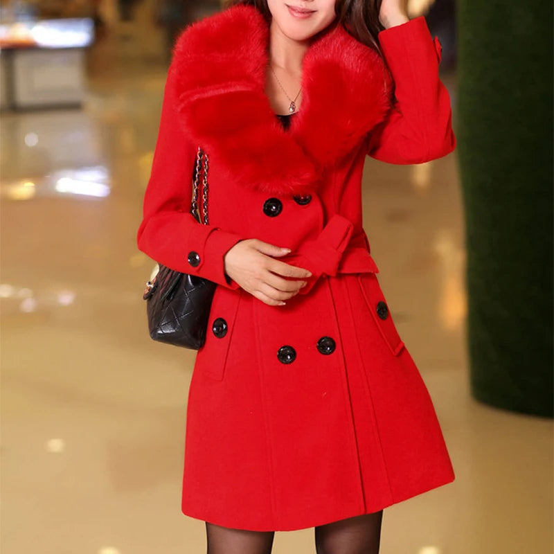 Manteau de fourrure de luxe Veste élégante pour femme