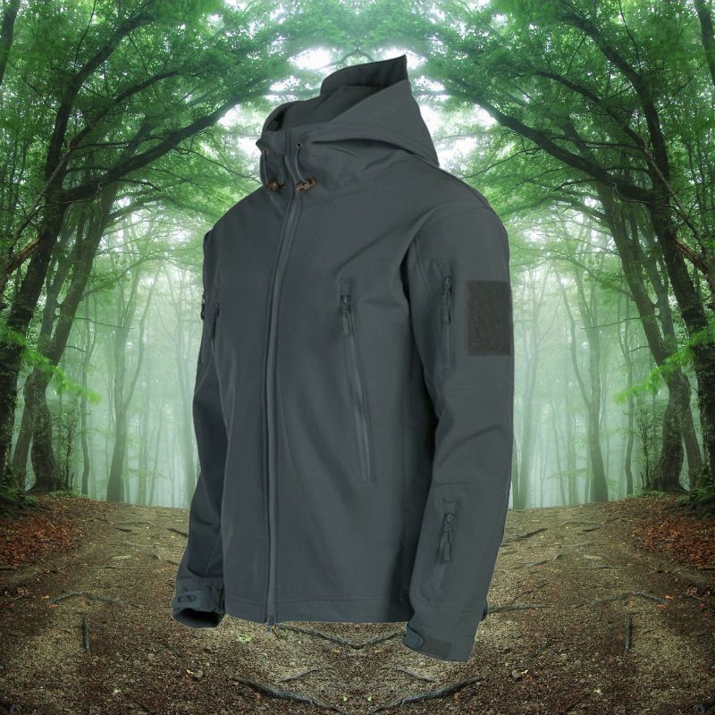 Veste d'hiver softshell à capuche pour hommes