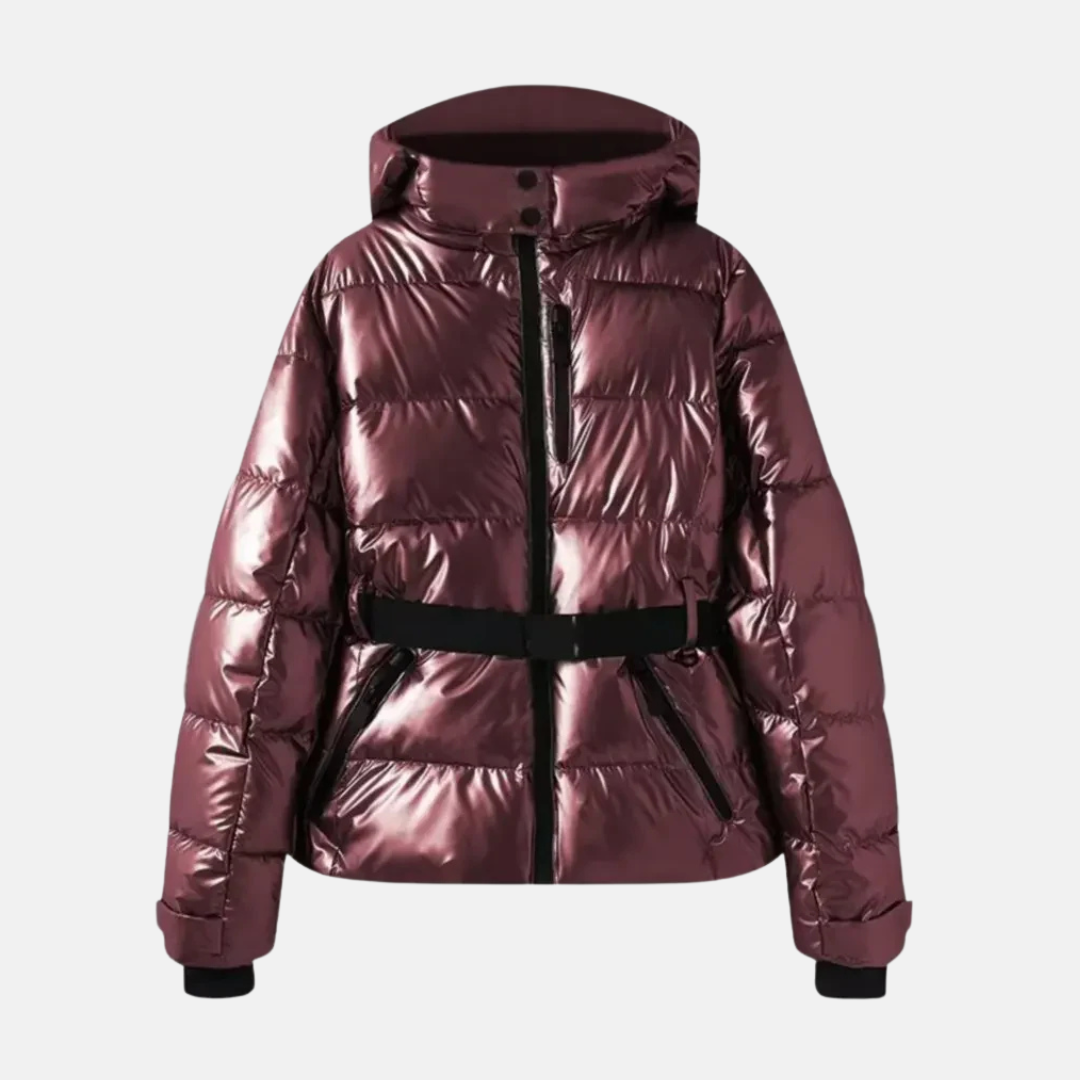 Doudoune matelassée d'hiver Ceinture réglable Capuche