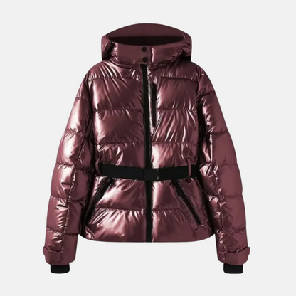 Doudoune matelassée d'hiver Ceinture réglable Capuche