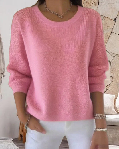 Vêtements femme élégants Col rond Oversize