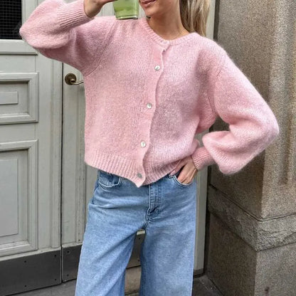 Pull pour femme, fermeture boutonnée, élégant