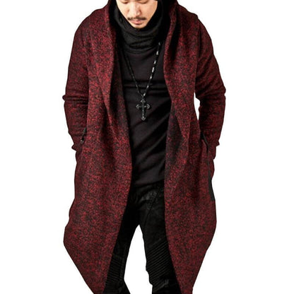 Veste à capuche pour hommes, ourlet irrégulier, style tendance