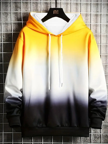Sweat à capuche pour homme motif coucher de soleil