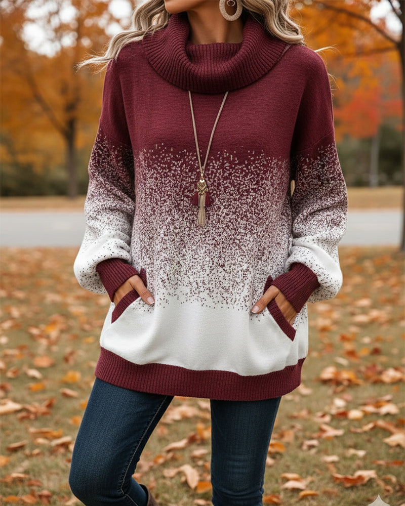Vêtements élégants | Col châle à motifs floraux