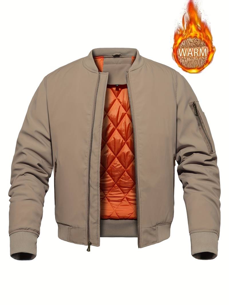 Blouson bombardier homme élégant noir