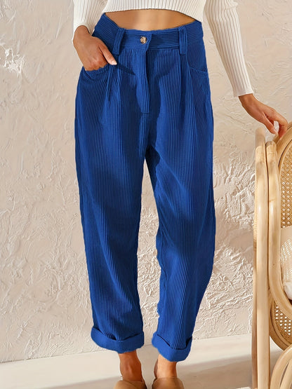 Pantalon élégant pour femmes Coupe droite Mode moderne