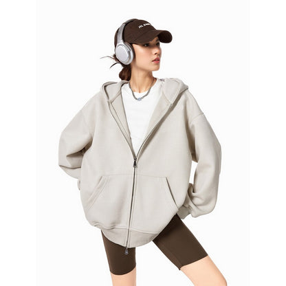 Sweat à capuche zippé moderne pour femme