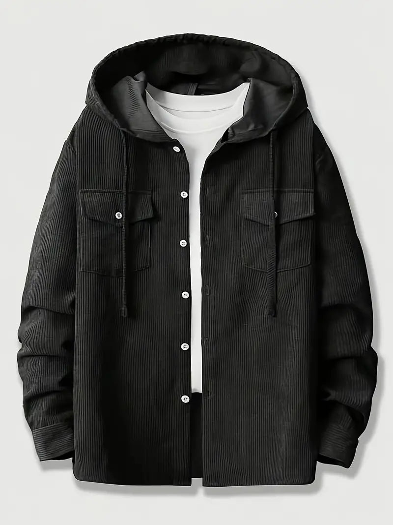 Stylischer Herren Pullover Mit Kapuze - IdealeKleiden