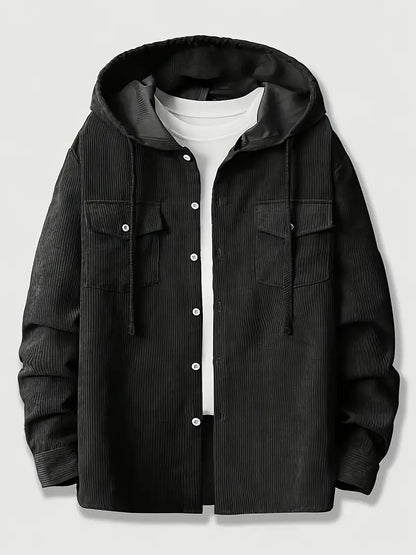 Stylischer Herren Pullover Mit Kapuze - IdealeKleiden