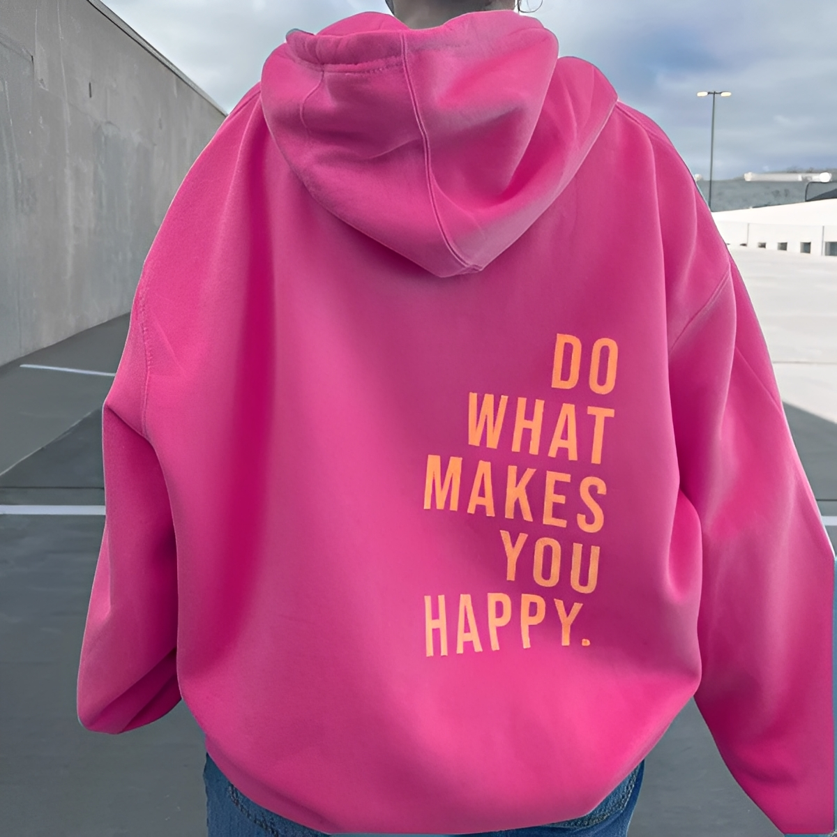 Sweat à capuche stylé avec logo imprimé