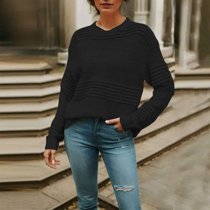 Écharpe en tricot à motif ajouré pour femme