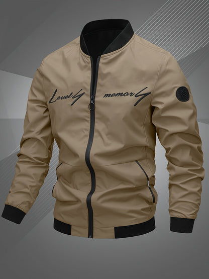 Bomber blouson homme élégant avec broderie monogramme