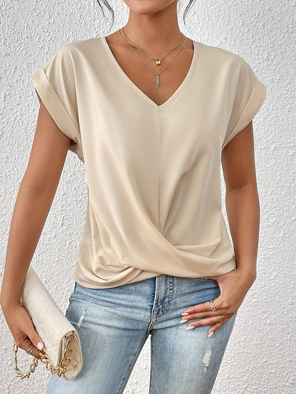 T-shirt ras du cou confortable pour femme