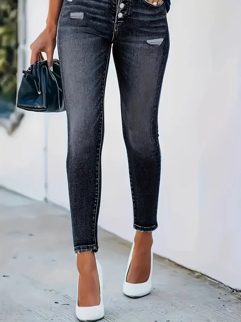 Jean slim femme style vintage
