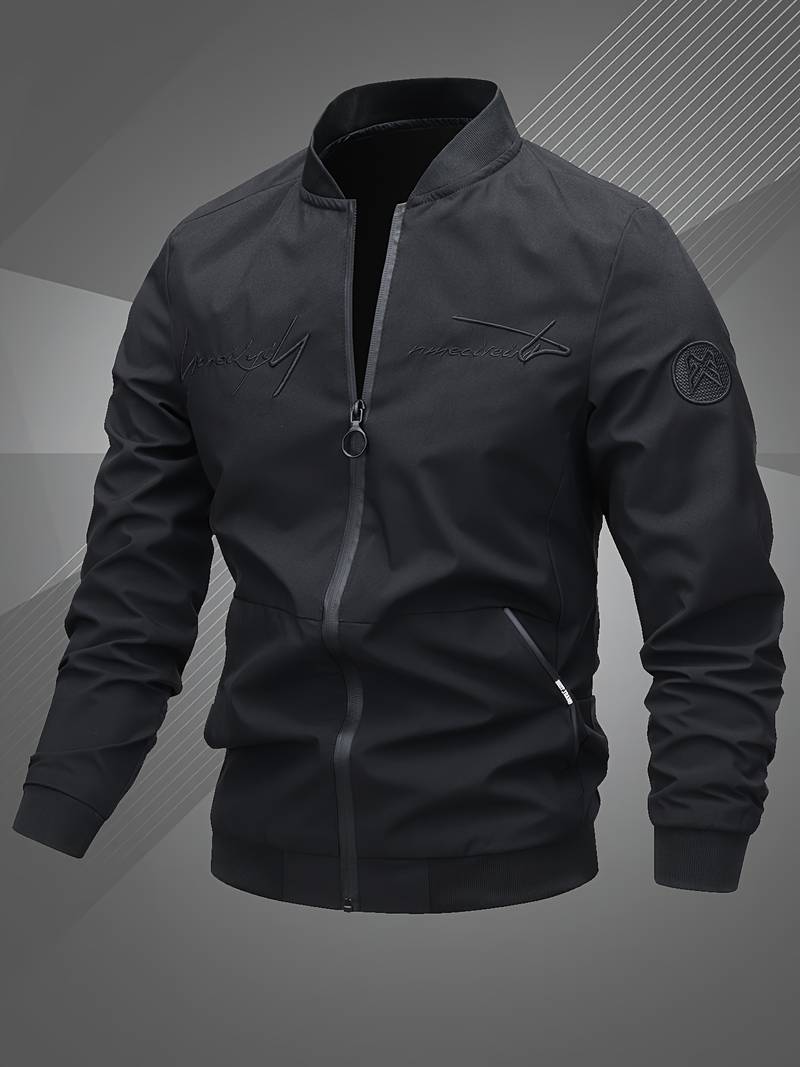 Veste de loisirs moderne pour homme avec broderie