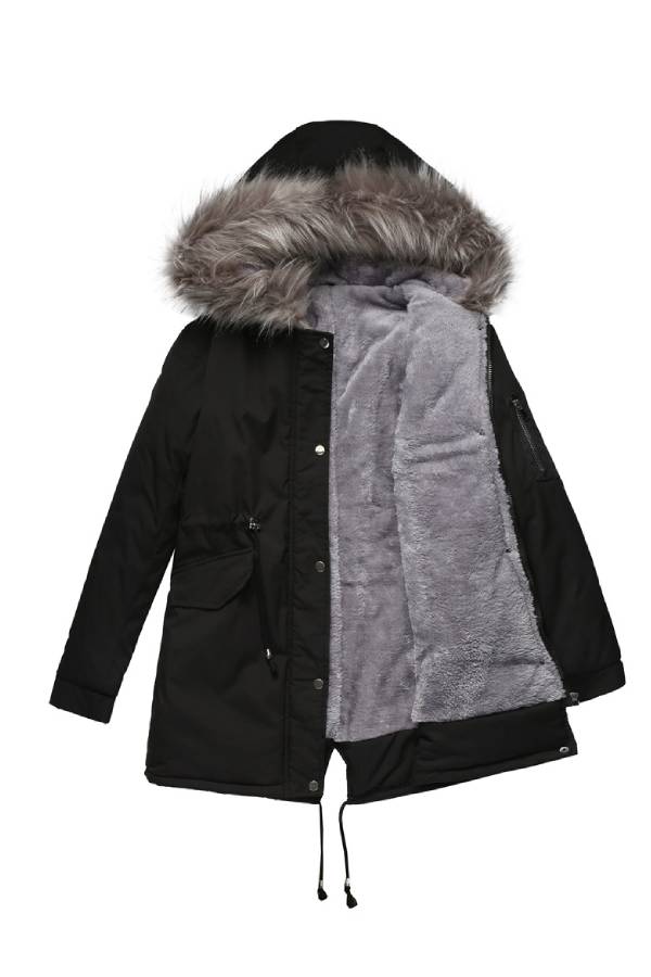 Manteau d'hiver femme polaire matelassé chaud