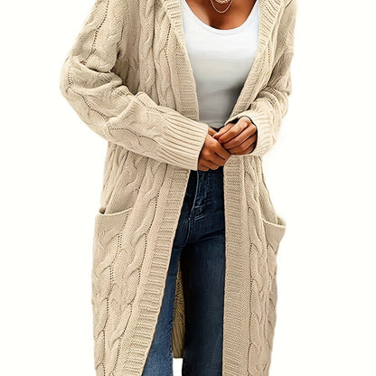 Veste à capuche femme longue élégante