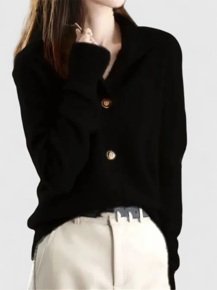 Gilet en maille pour femme, moderne, à boutons