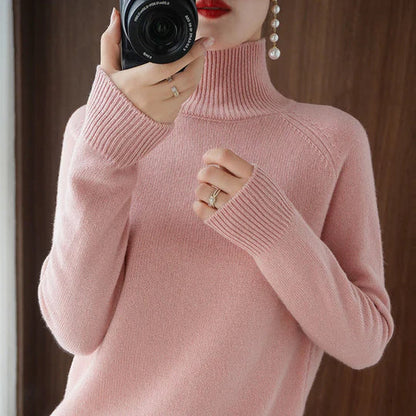 Pull col roulé élégant pour femme