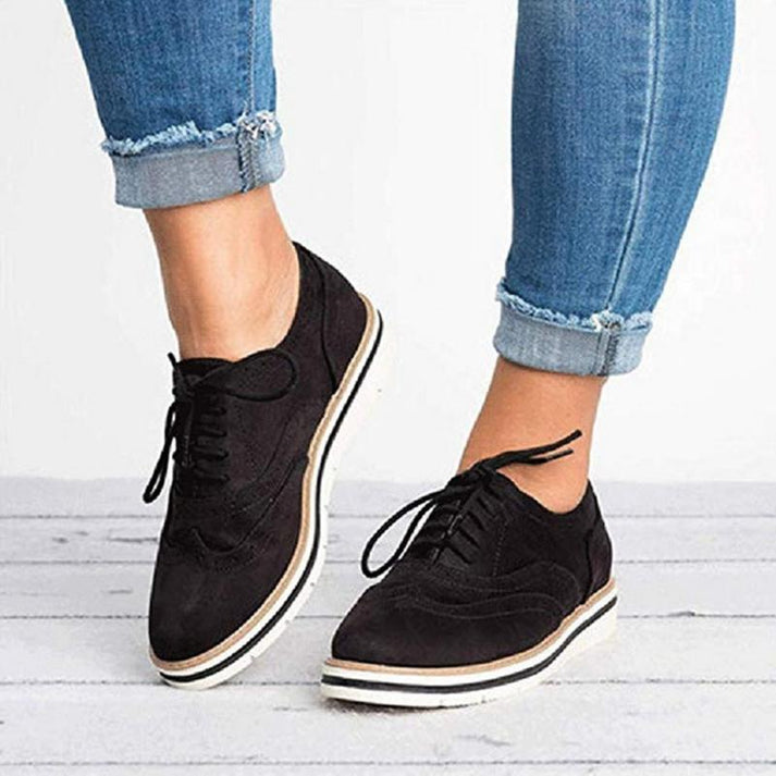 Chaussures en cuir à lacets élégantes pour femme