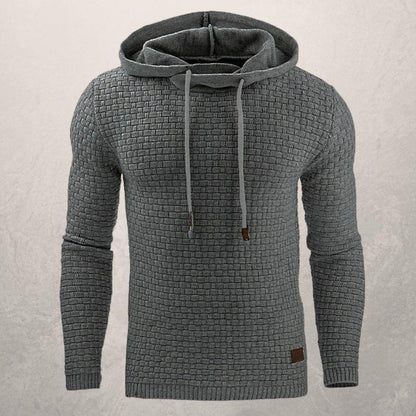Sweat à capuche femme coupe slim doux motif à carreaux manches longues