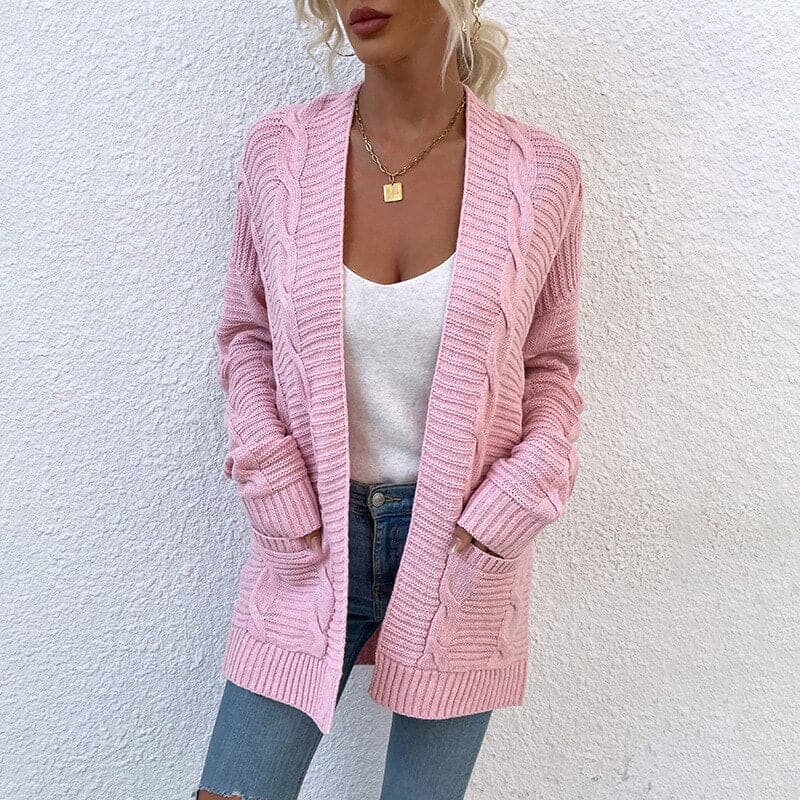 Cardigan douillet pour femmes avec poches