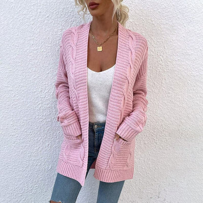 Cardigan douillet pour femmes avec poches