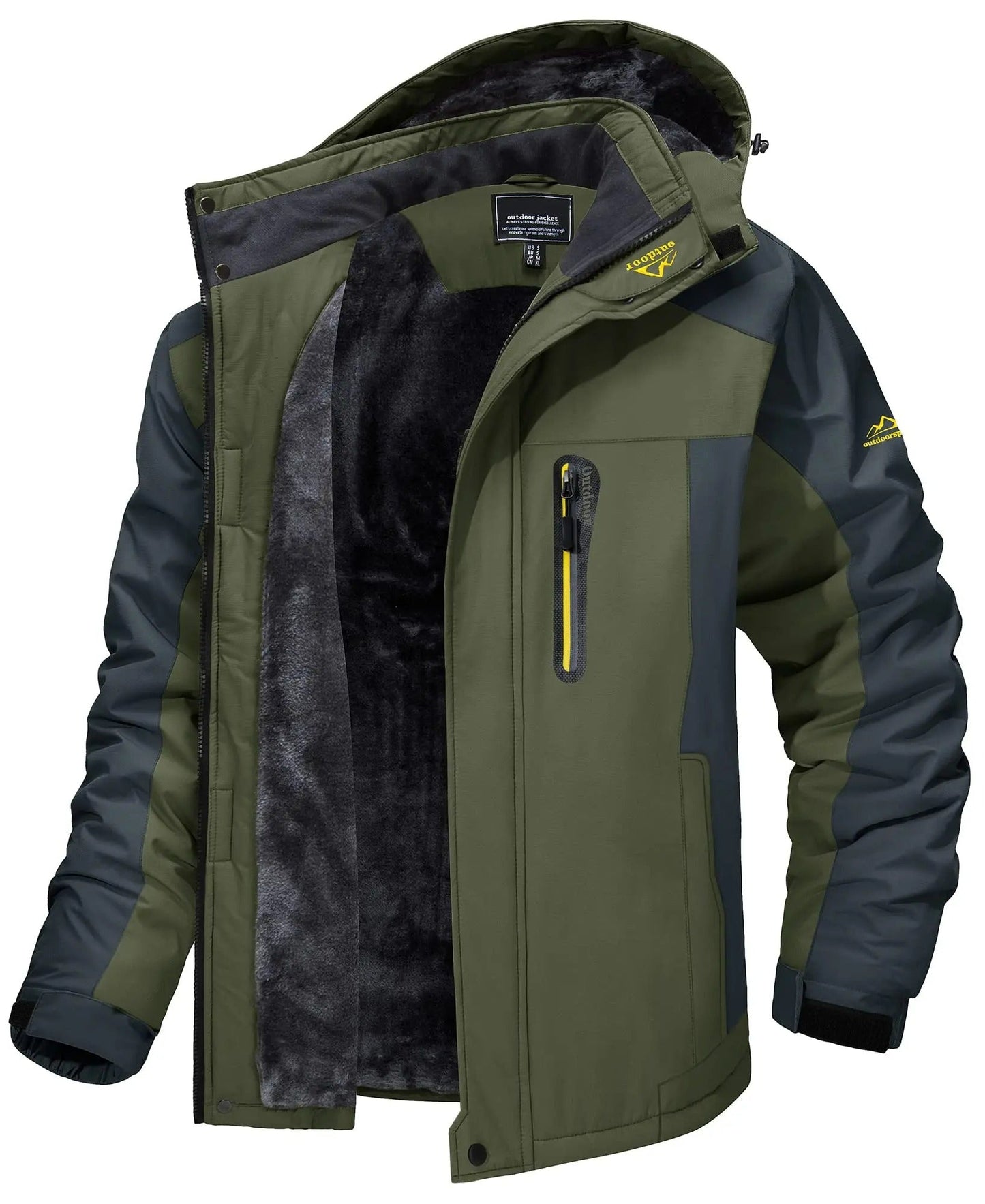 Veste d'extérieur imperméable avec intérieur en polaire