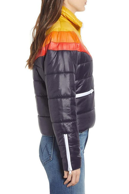 Bunte Regenbogen Jacke Frauen - IdealeKleiden