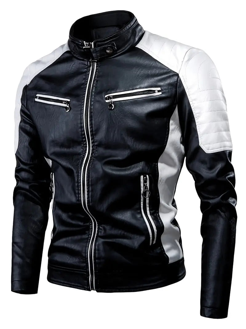 Matthew - Blouson de moto en cuir élégant