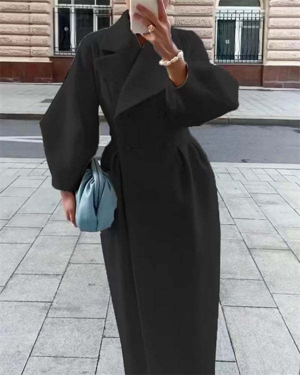 Manteau en laine vintage design rétro de luxe