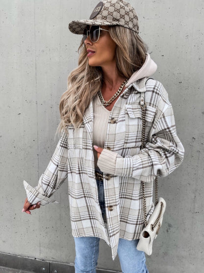 Damen Winterjacke Mit Abnehmbarer Kapuze - IdealeKleiden