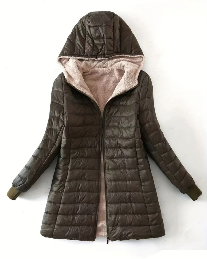 Wintermantel Damen Gefüttert Warm - IdealeKleiden