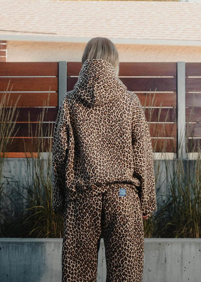 Stylischer Leoparden Hoodie Frauen - IdealeKleiden